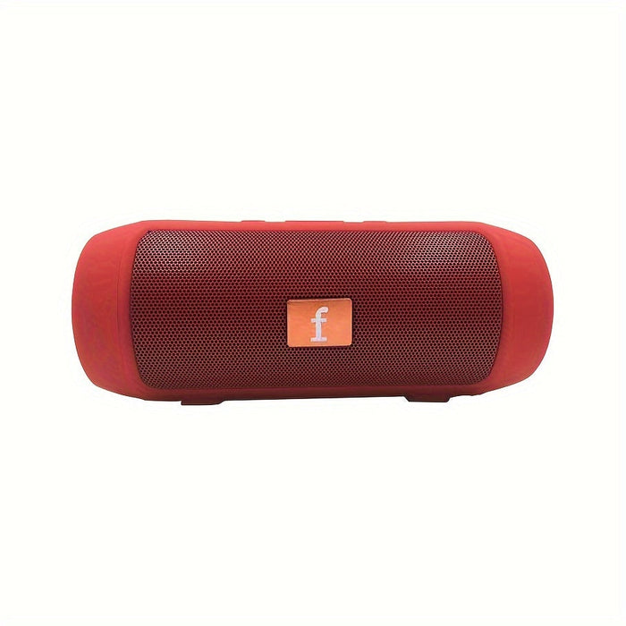 NNETM Portable Stereo Speaker with Dual Drivers, 800 mAh, USB-C, Red