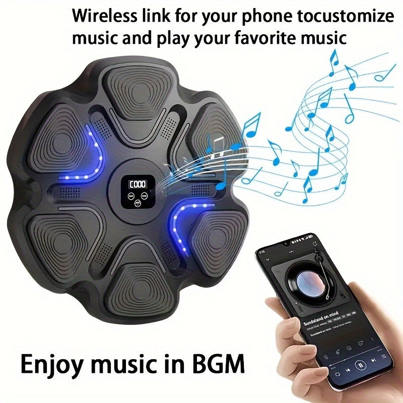 Smart veggmontert boksetrener med musikk