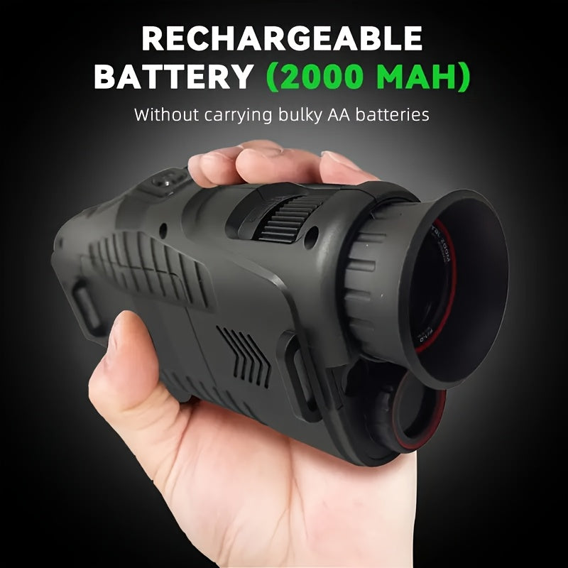 Monoculaire infrarouge avec zoom numérique 10× et lampe LED