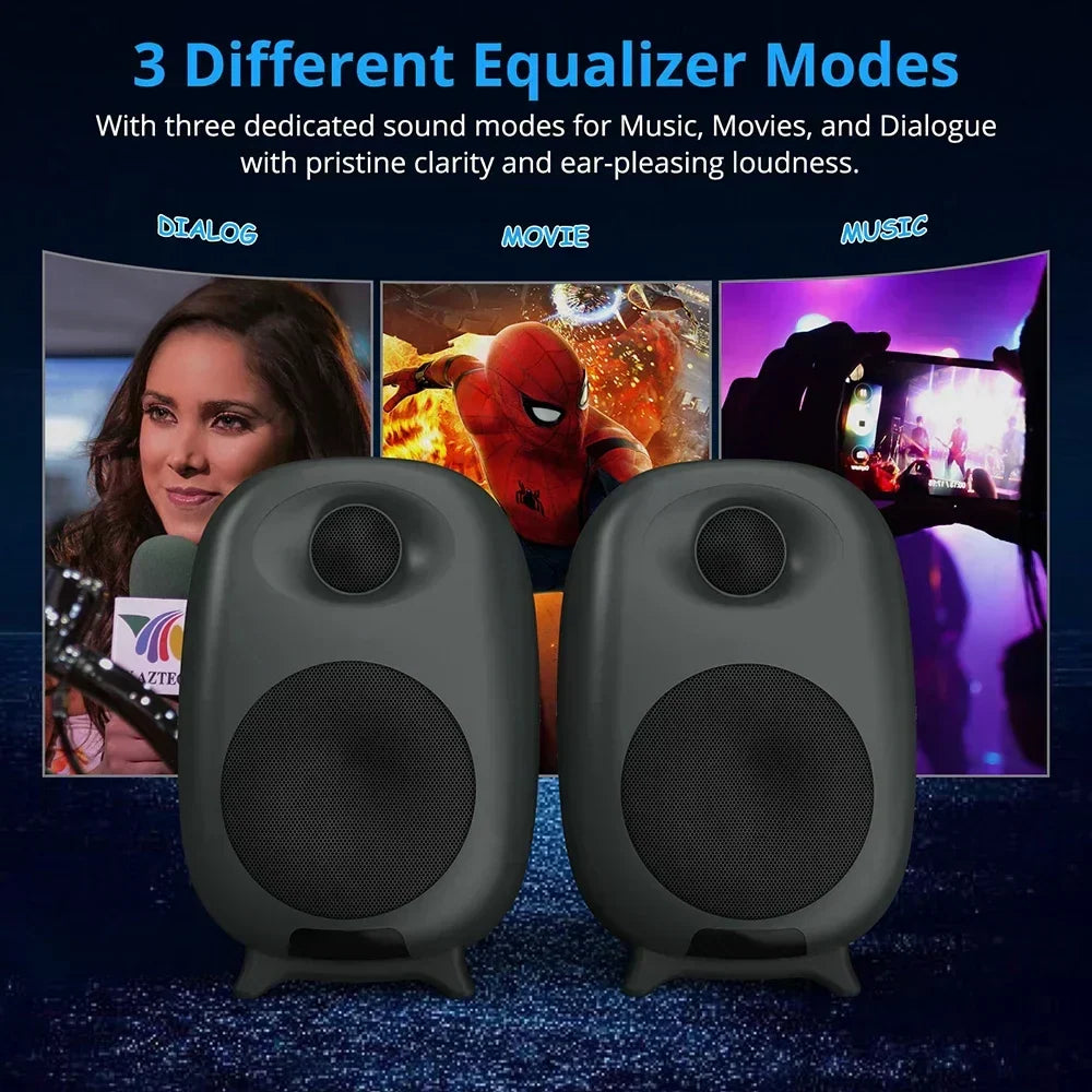 Black 60 W Bluetooth soundbar for PC and TV