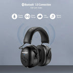 Casque antibruit électronique Bluetooth de protection auditive, noir