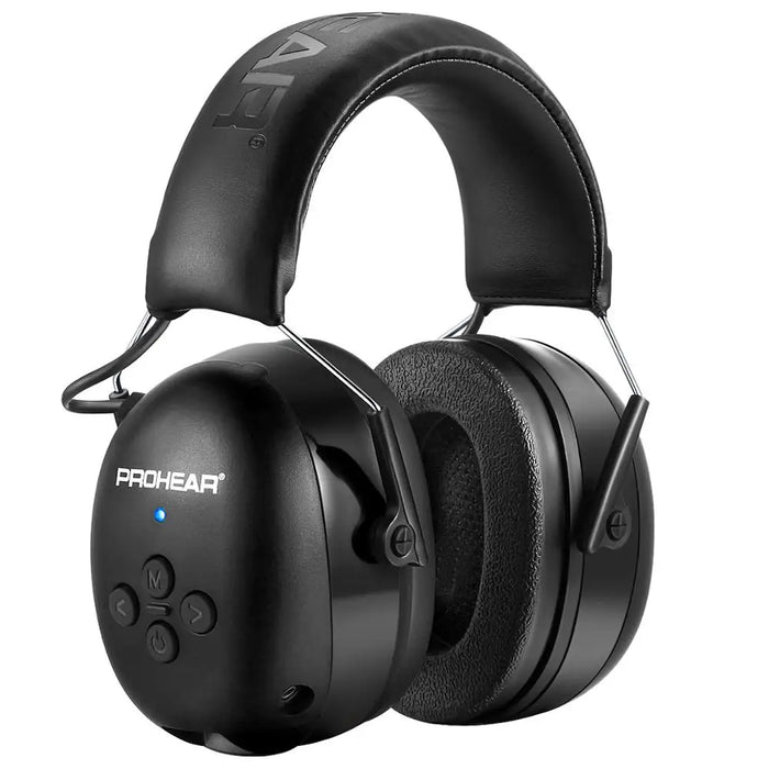 Orejeras electrónicas Bluetooth de protección auditiva, negras