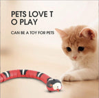 Serpent-jouet à capteur intelligent pour chats