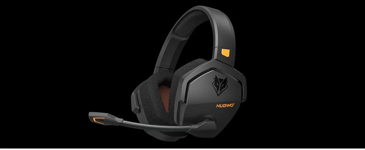 Casque de jeu sans fil à deux modes de connexion, orange