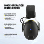 Casque antibruit rechargeable, jaune
