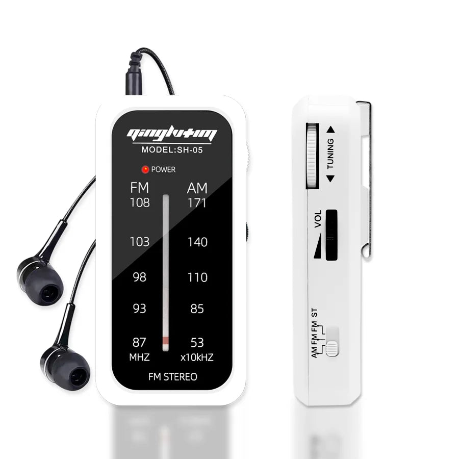 Radio portable multibande compacte, blanche