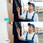 Smart video doorbell with 2.4 GHz Wi-Fi and 1080p resolution