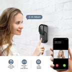 Smart video doorbell with 2.4 GHz Wi-Fi and 1080p resolution