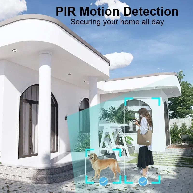 Smart video doorbell with 2.4 GHz Wi-Fi and 1080p resolution