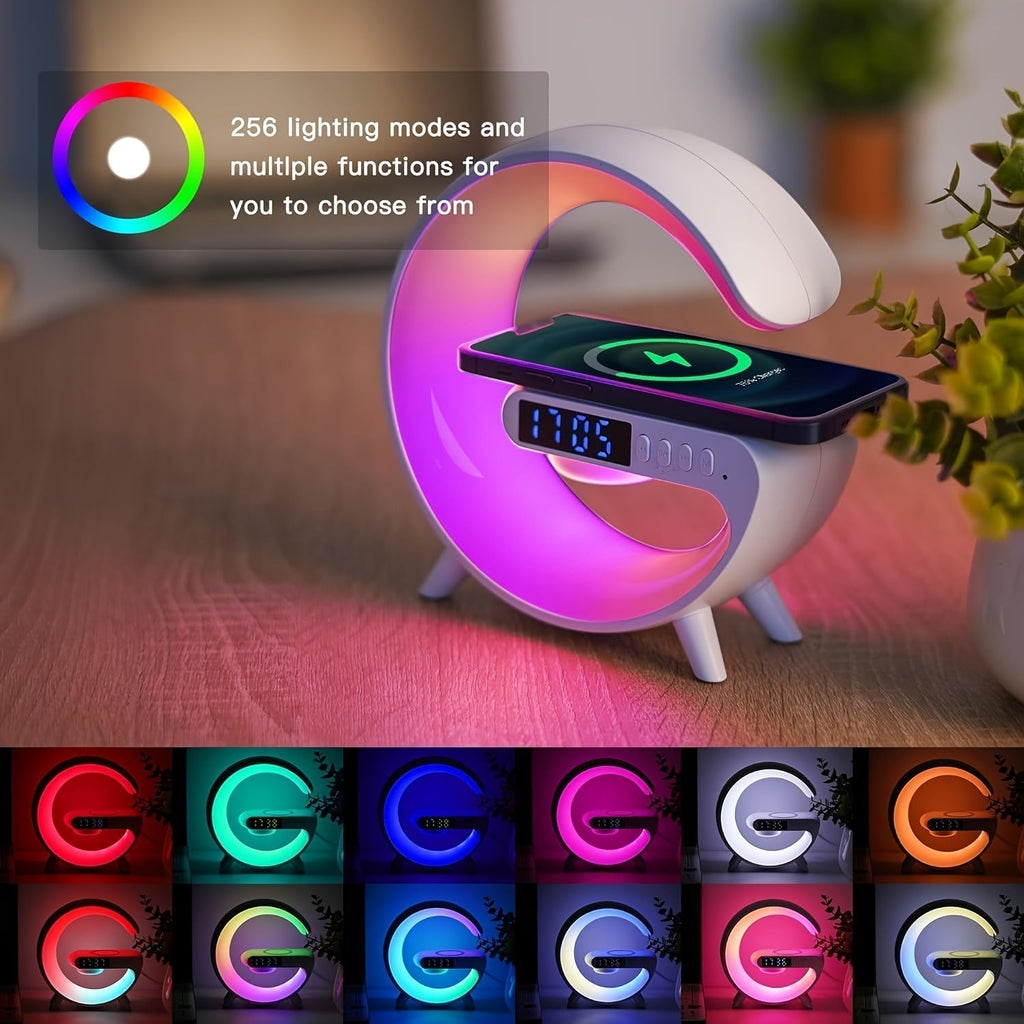 Trådløs høyttaler med hurtiglading og RGB-belysning