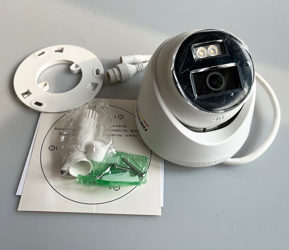 Hikvision ColorVu DS-2CD1347G2-LUF-kamera på 4 MP, MD 2.0-deteksjon, PoE, H.265+
