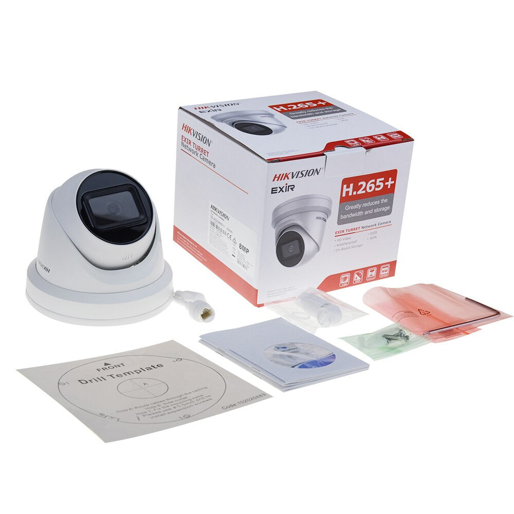 Kit de vidéosurveillance IP Hikvision de 8 MP avec caméra DS-2CD2385G1-I