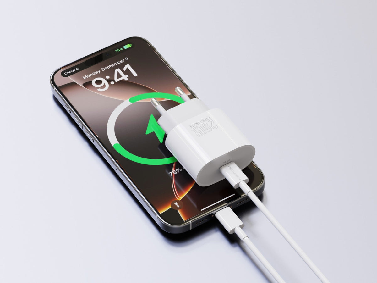 Techancy TA2824 PD 3.0 USB-C-lader på 20 W med USB-C-kabel