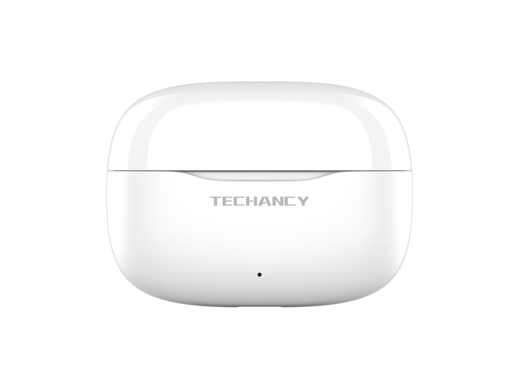 Techancy TWS KP2715 Bluetooth 5.4-ørepropper med HD-mikrofon, hvite