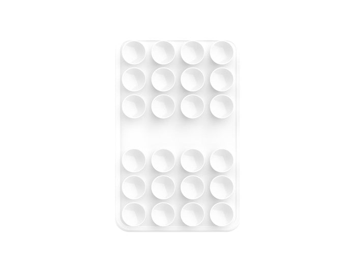 Soporte Techancy TZ6303 de silicona con ventosas para móvil y tableta, blanco