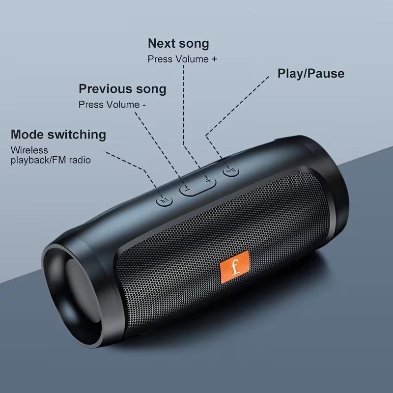 Wireless dual-subwoofer speaker for home or car