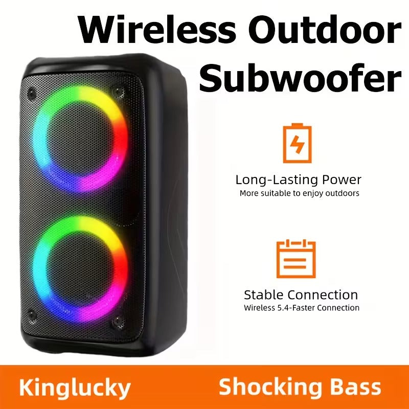 Large wireless speaker with deep bass