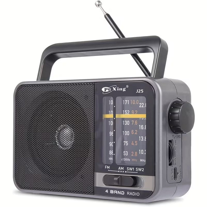 Radio de transistores AM/FM con carga USB